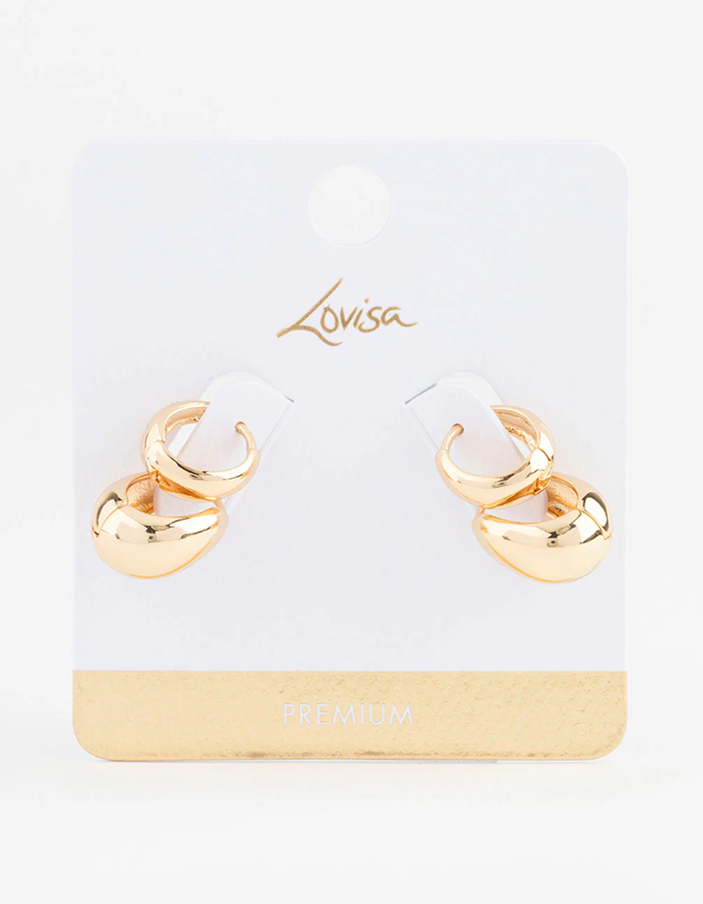 Gold Plated Bubble Huggie Earring Pack - Image 3