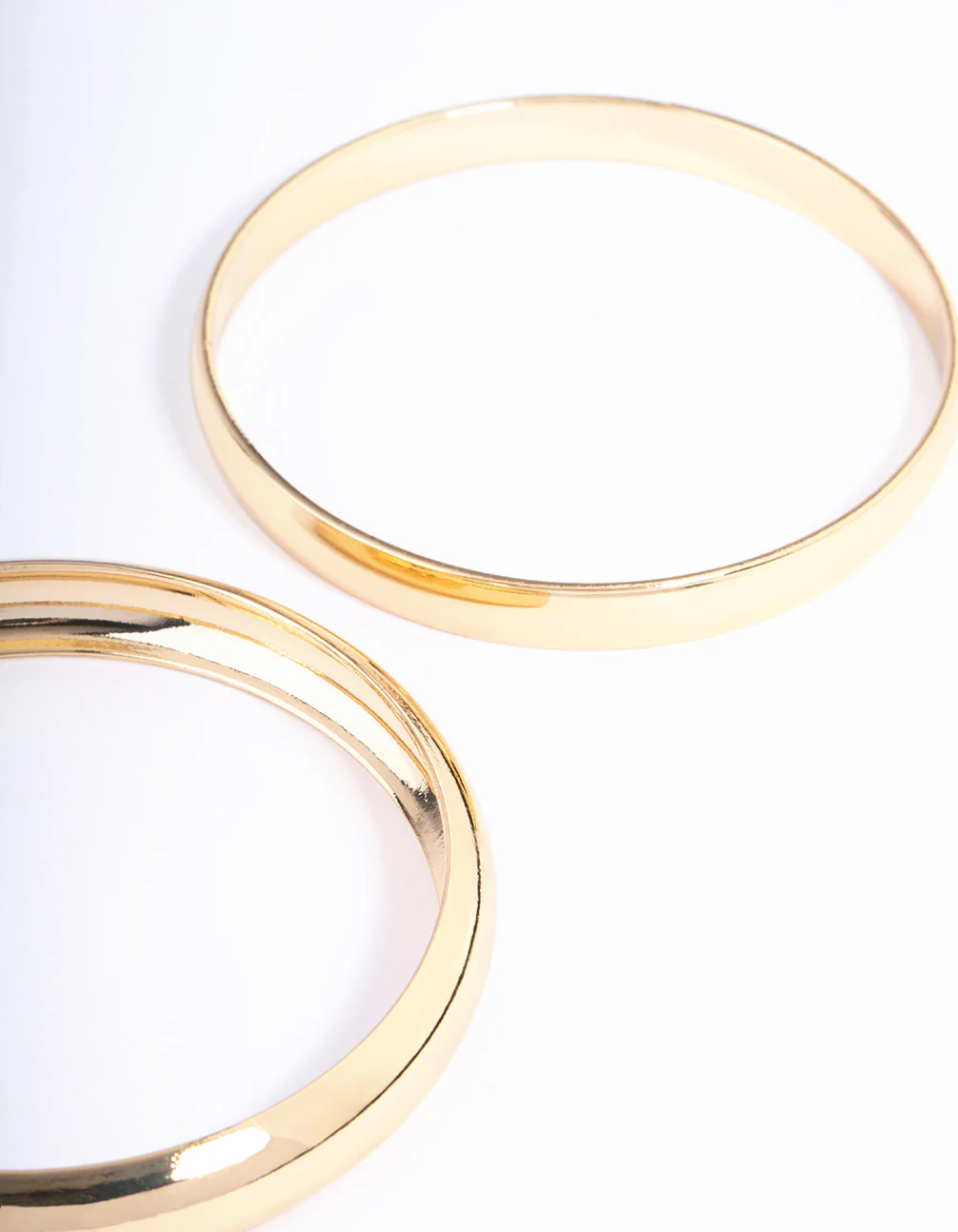 Gold Plated Classic Medium Smooth Bangle Pack - Image 3
