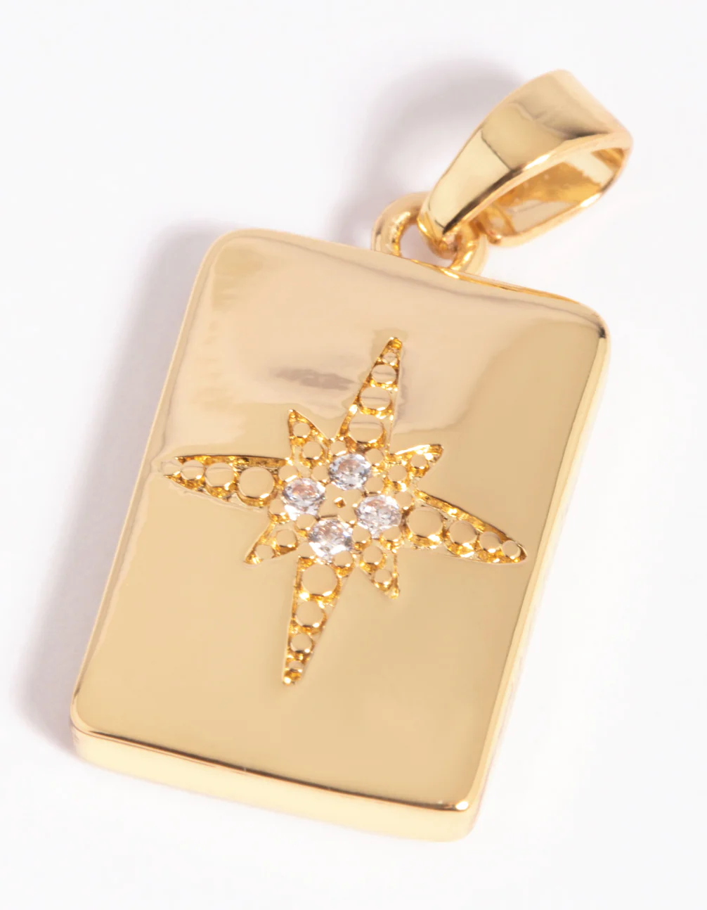 Gold Plated Celestial Charm with Cubic Zirconia - Image 3