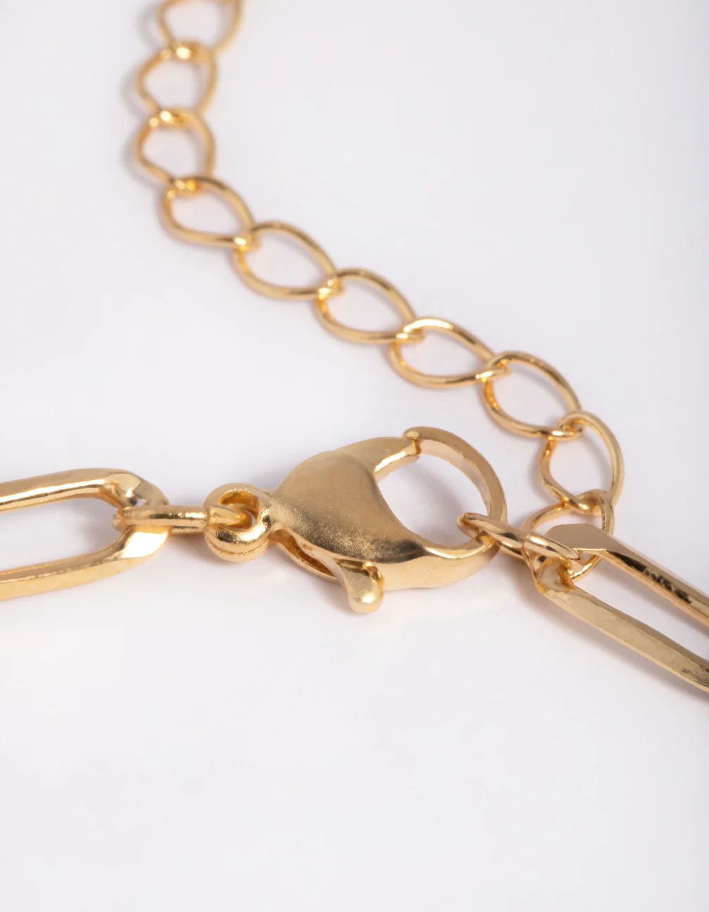 Gold Plated Chain & Cubic Zirconia Anklet Set - Image 2