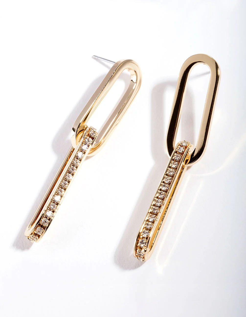 Gold Plated Drop Earrings - Image 2