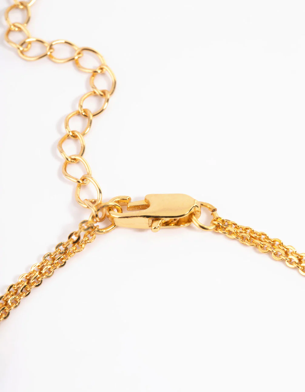Gold Double Row Crystal Bracelet - Image 3