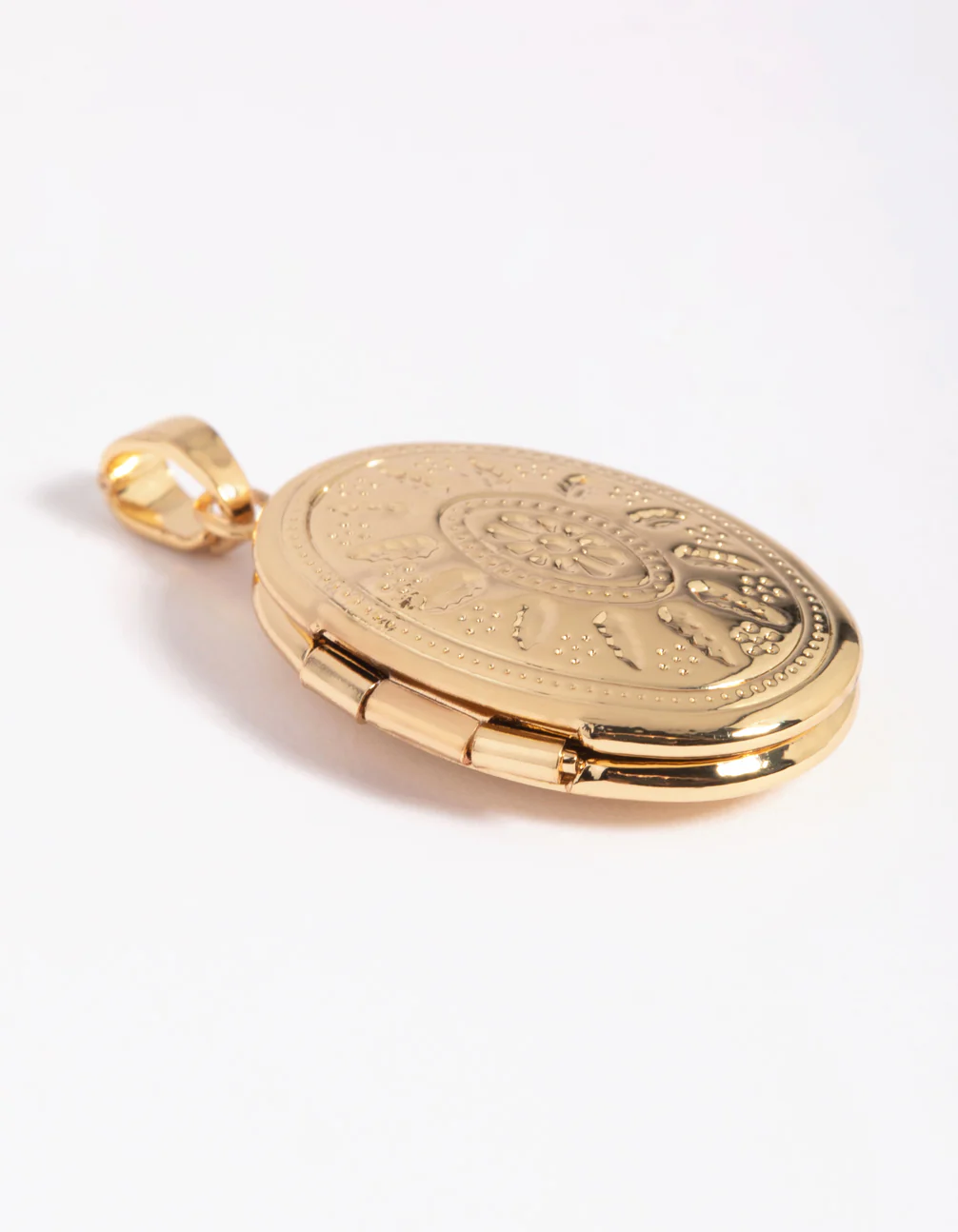 Gold Plated Oval Locket Charm - Image 2