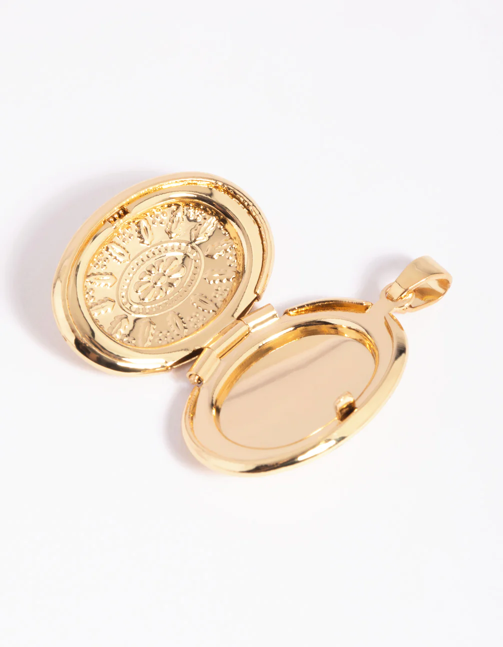 Gold Plated Oval Locket Charm - Image 3