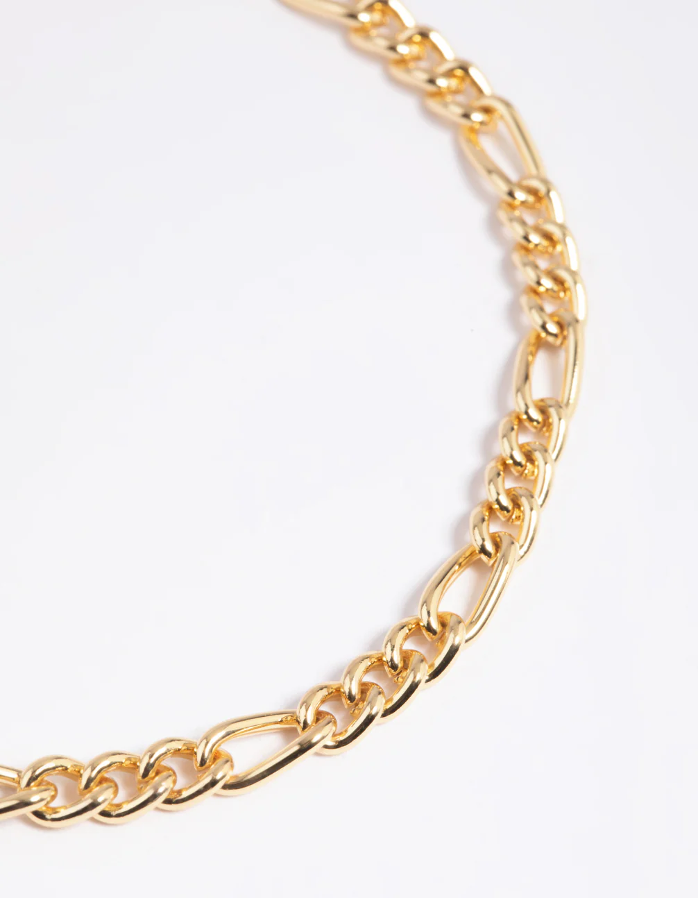 Gold Plated Figaro Chain Anklet - Image 2