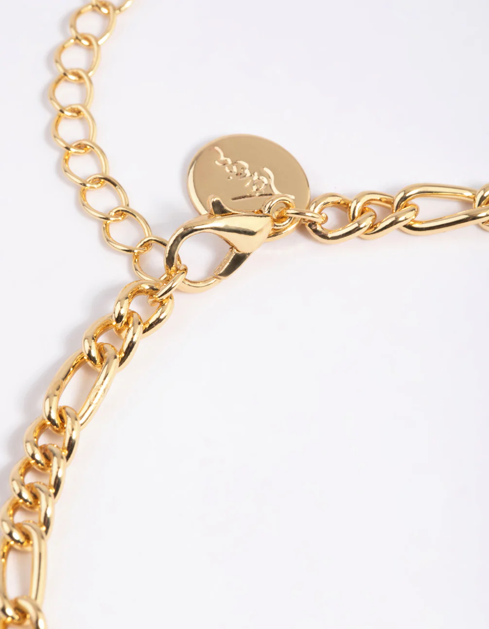Gold Plated Figaro Chain Anklet - Image 3
