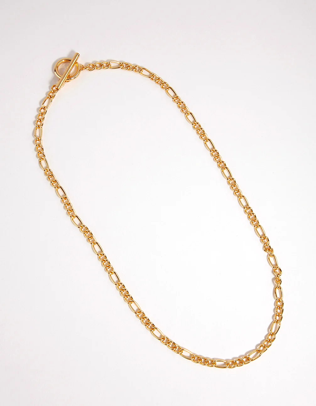 Gold Figaro T&O Necklace - Image 2