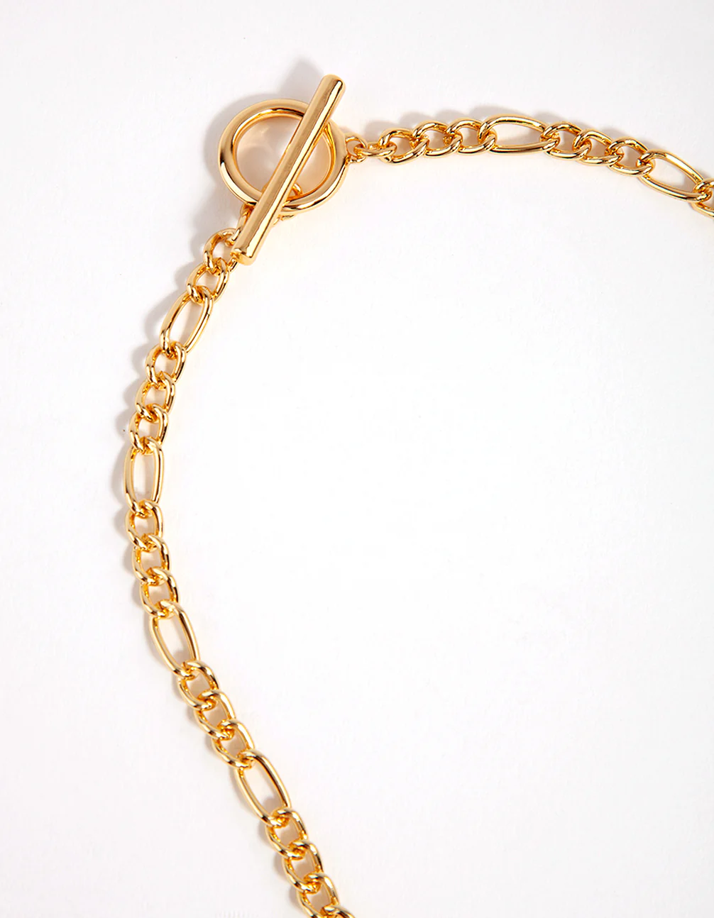 Gold Figaro T&O Necklace - Image 3