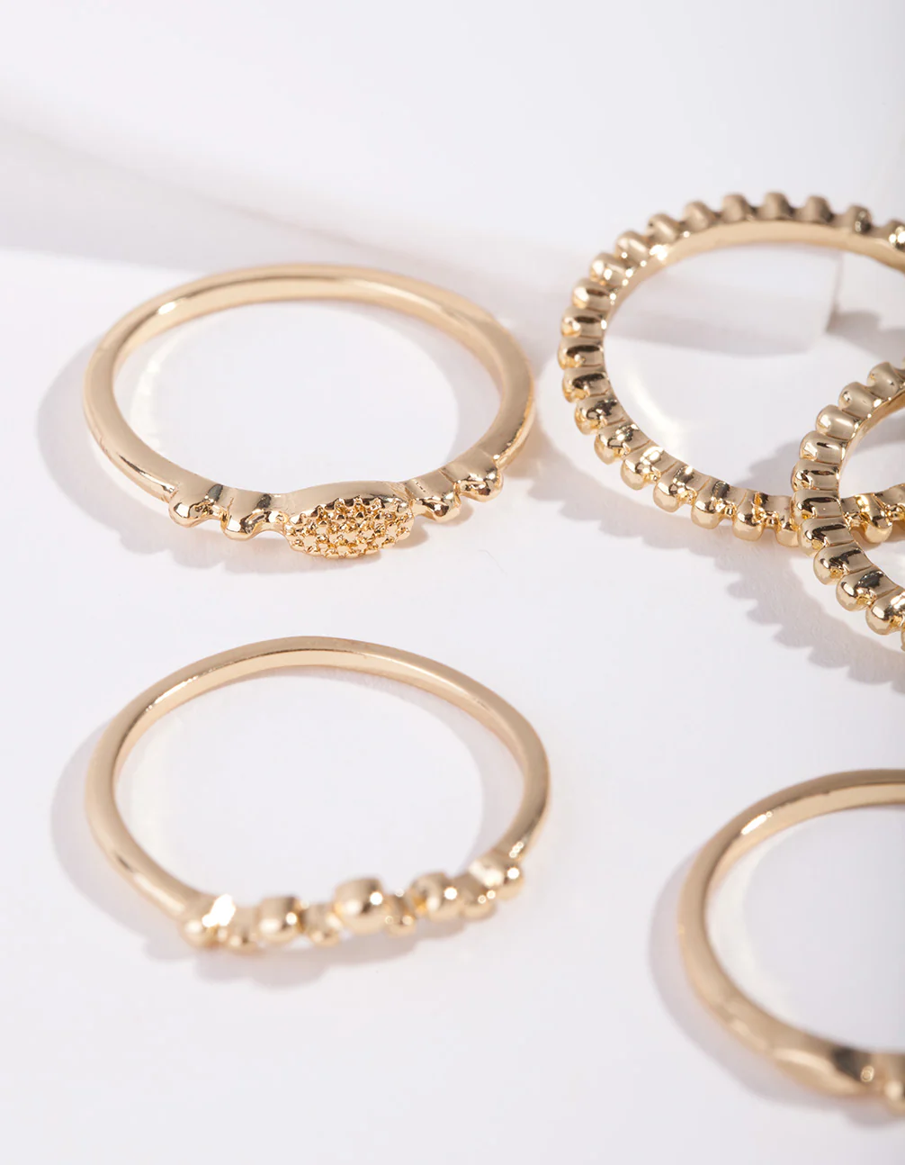 Gold Plated Fine Ring Stack - Image 2