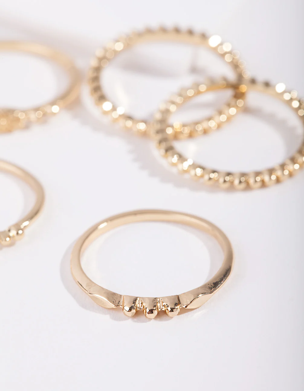 Gold Plated Fine Ring Stack - Image 3