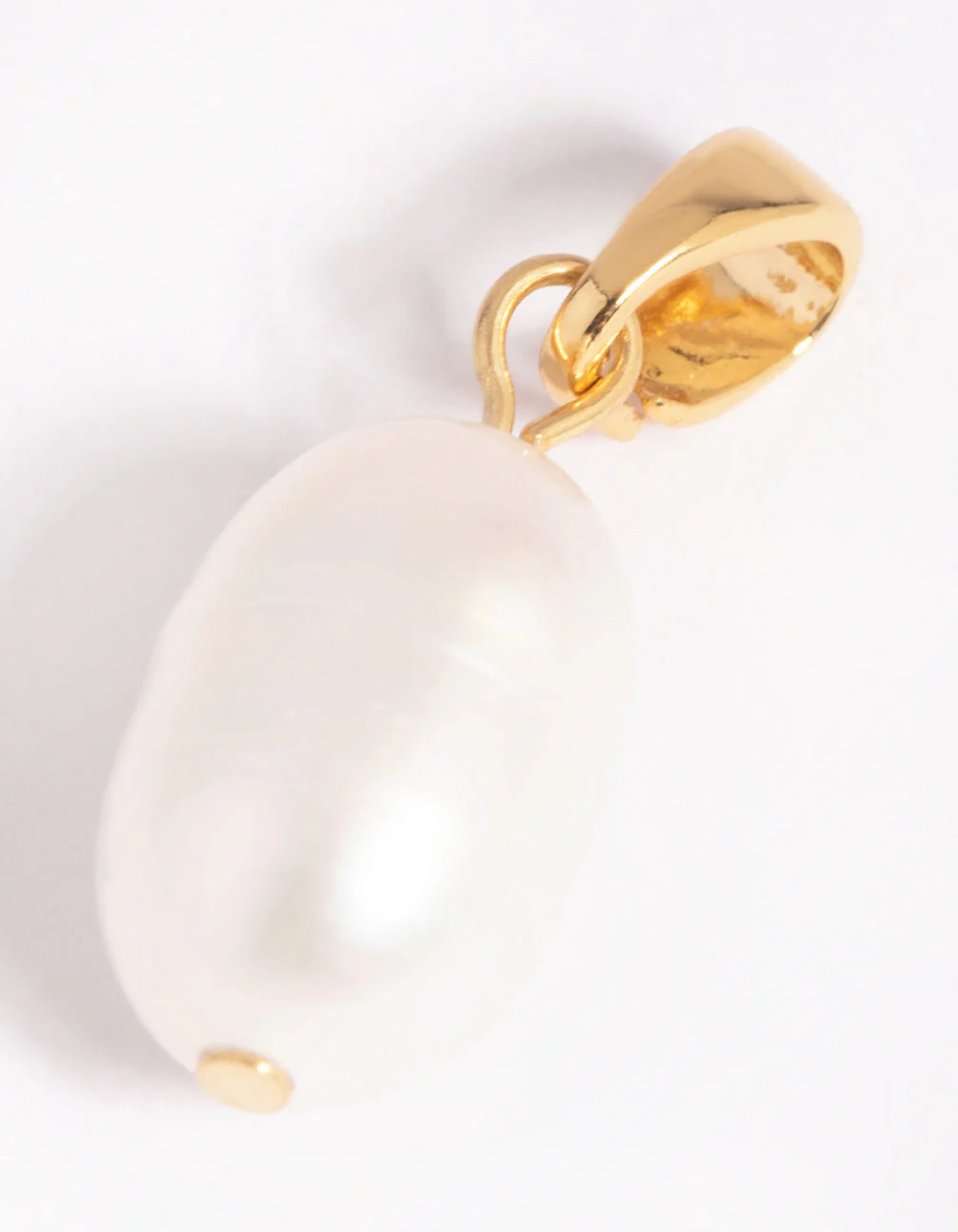 Gold Plated Charm with Freshwater Pearl - Image 3