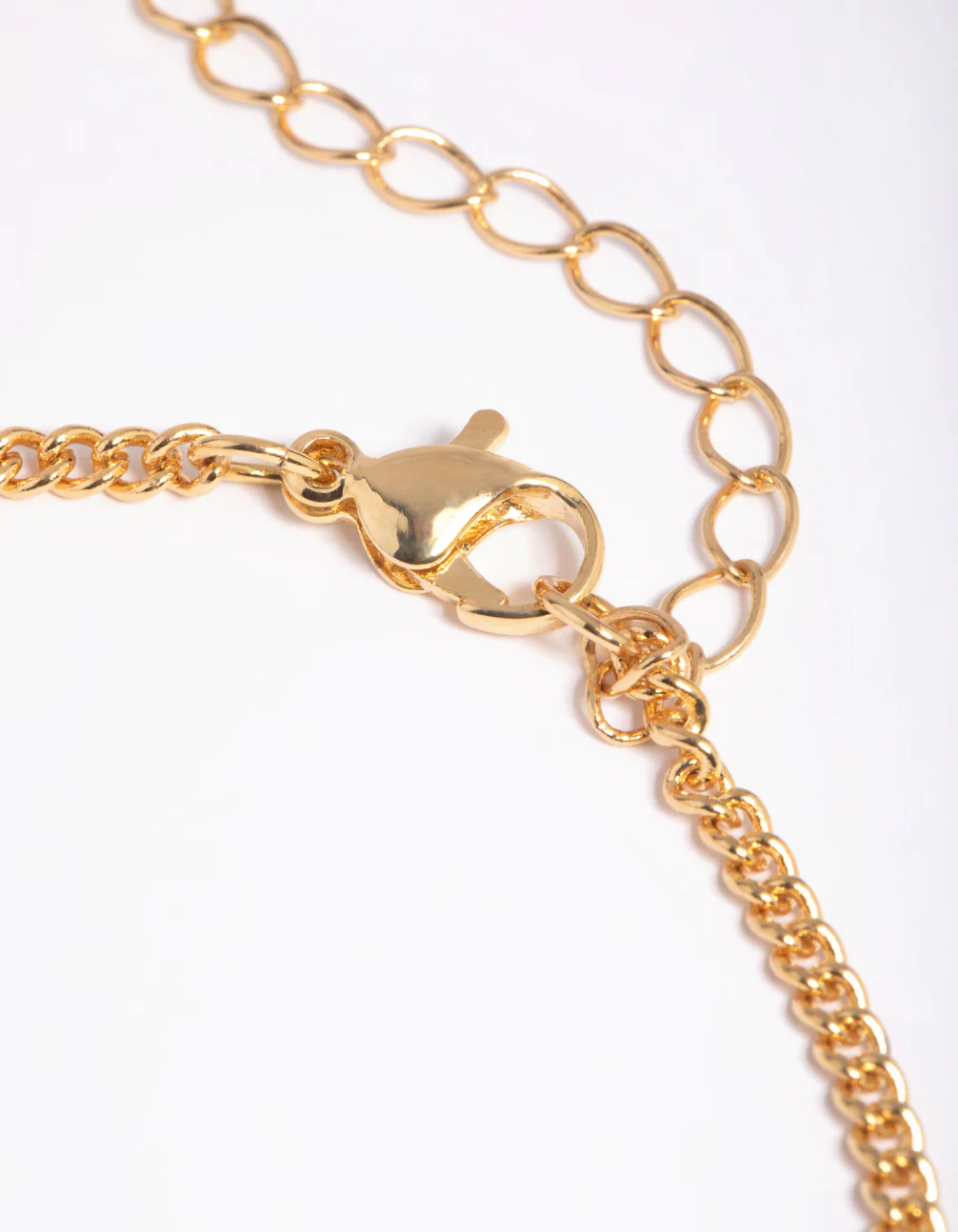 Gold Plated Figaro & Freshwater Pearl Anklet Set - Image 3