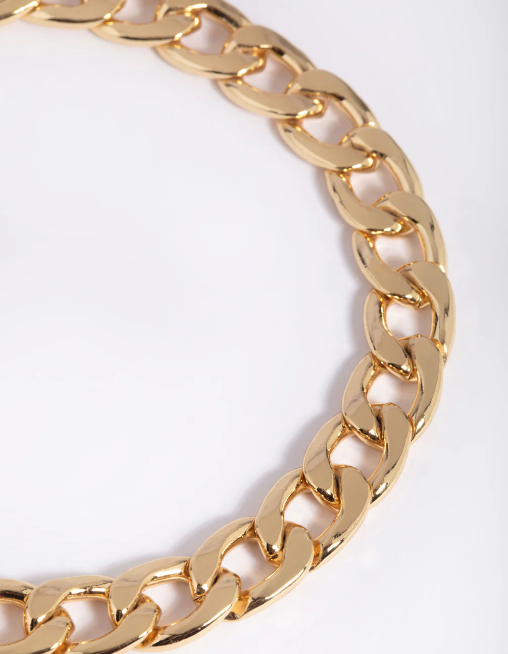 Gold Plated Curb Chain Anklet - Image 2