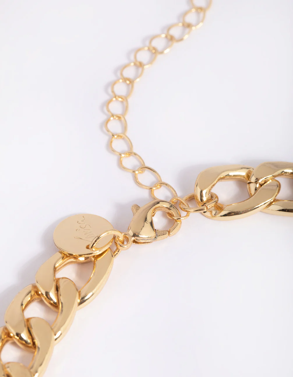 Gold Plated Curb Chain Anklet - Image 3