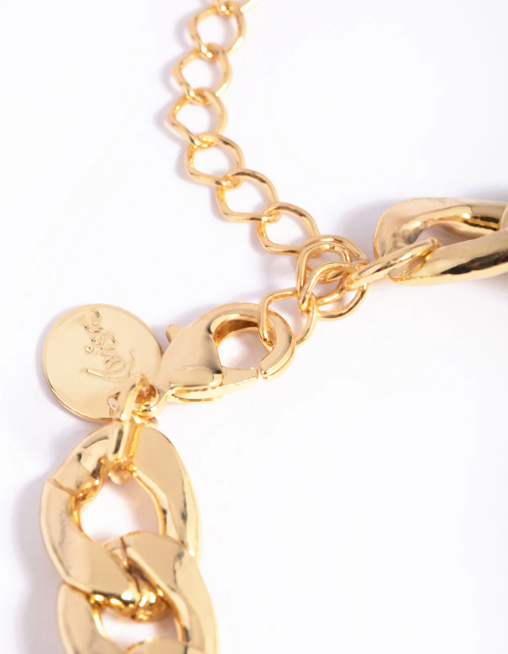 Gold Plated Curb Chain Bracelet - Image 3