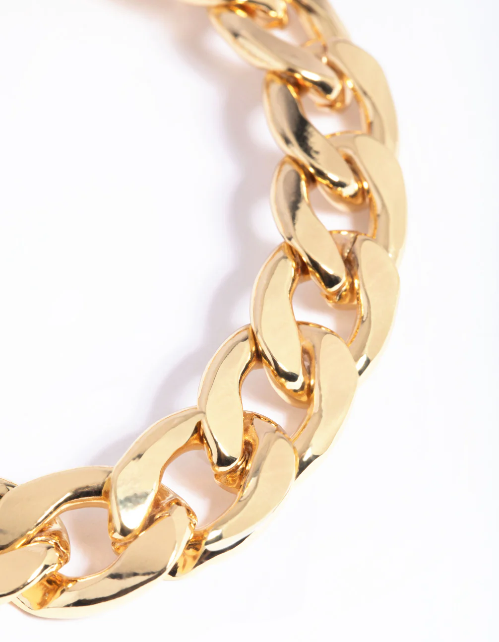 Gold Plated Curb Chain Bracelet - Image 4