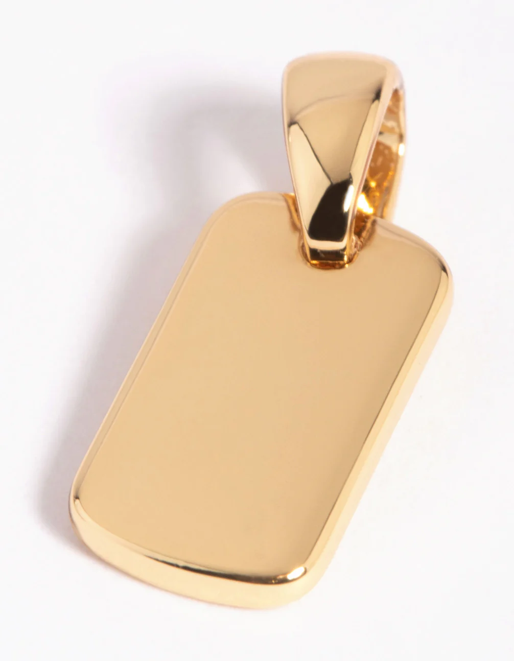 Gold Plated Mini Tag Charm - Image 3