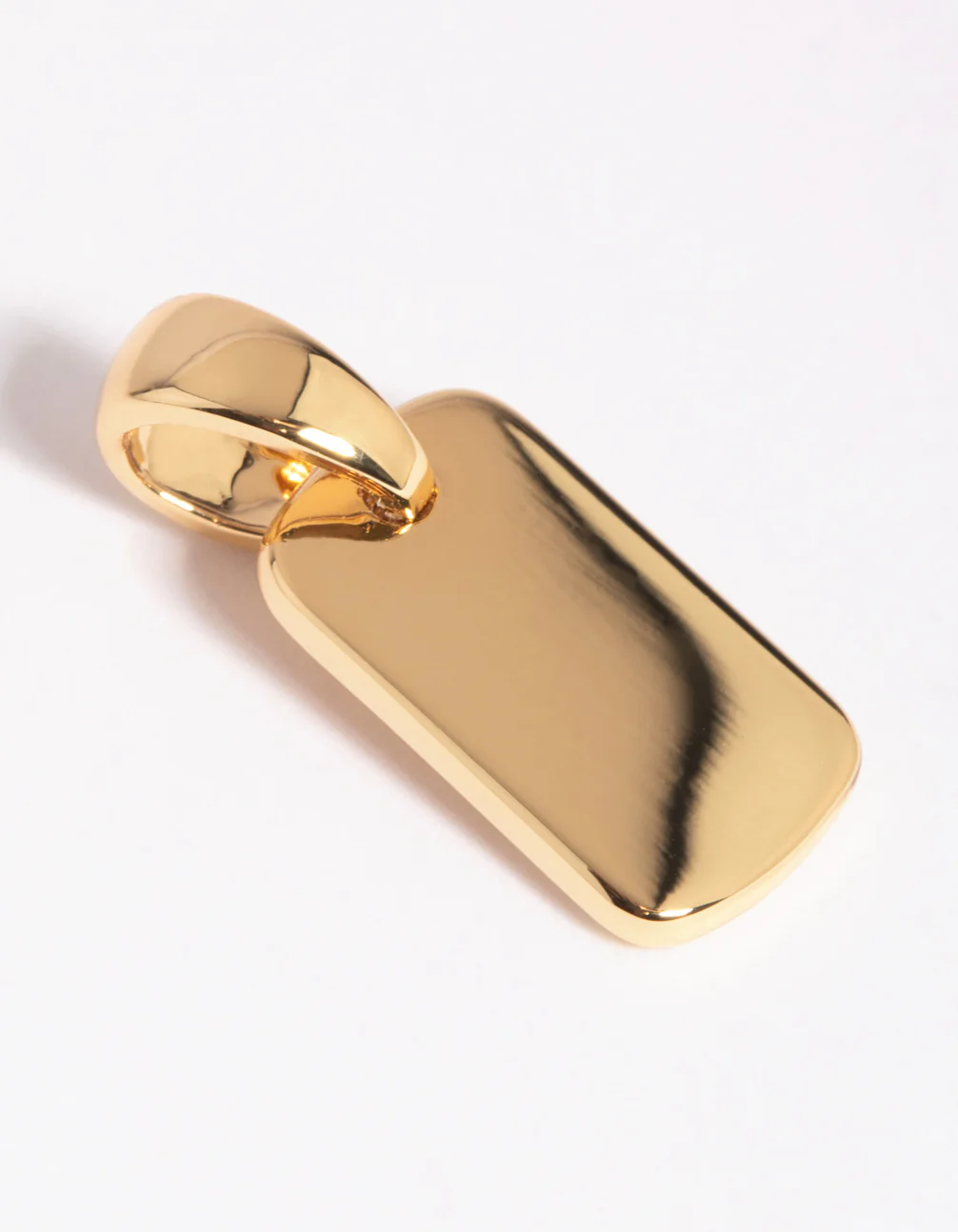 Gold Plated Mini Tag Charm - Image 4