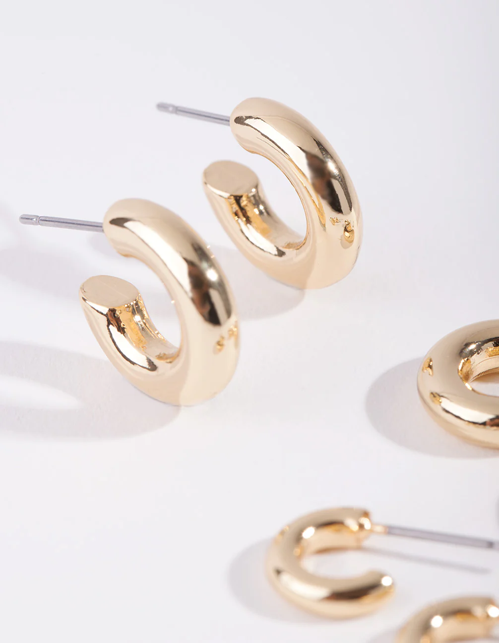 Gold Plated Huggie Pack - Image 3