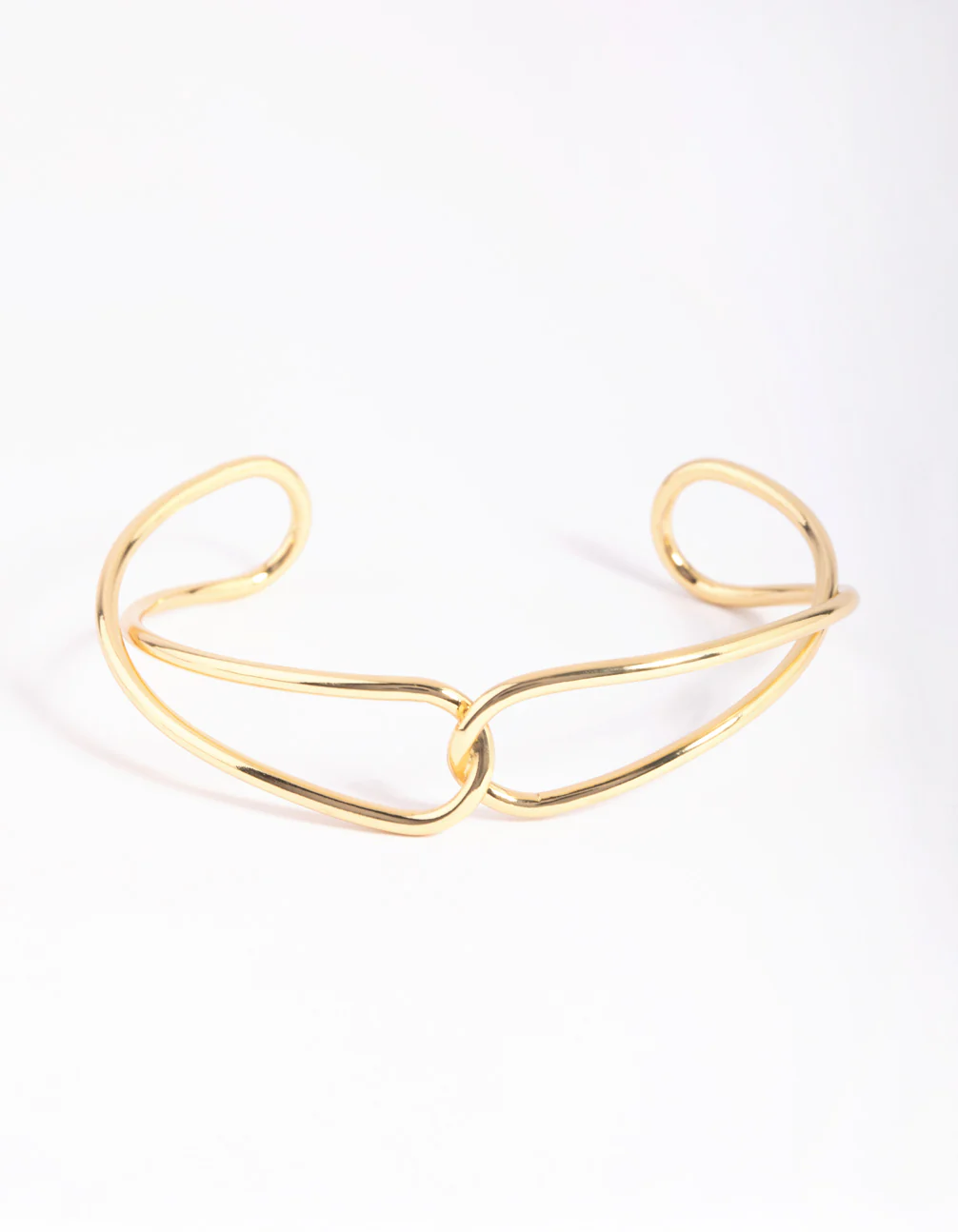Gold Plated Knot Cuff Bracelet - Image 4