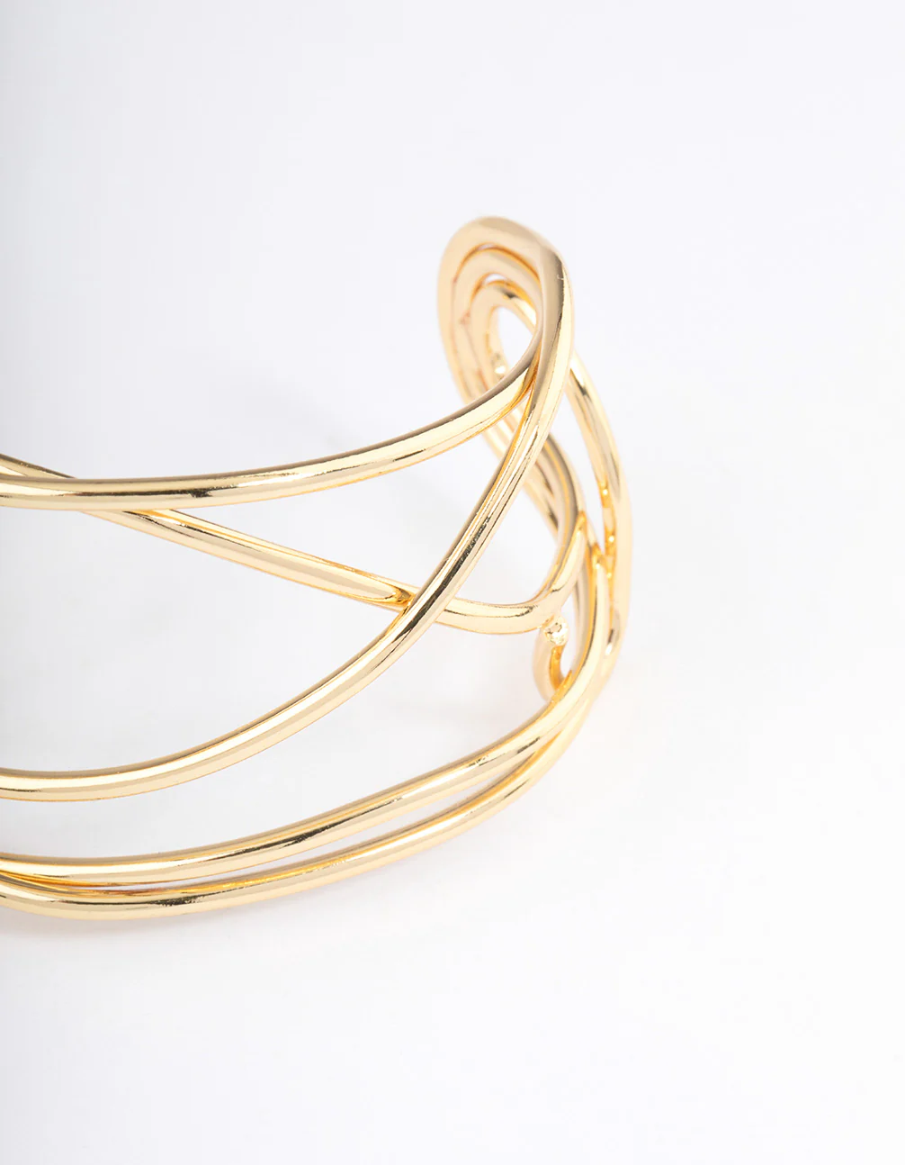 Gold Plated Organic Wire  Bangle - Image 2