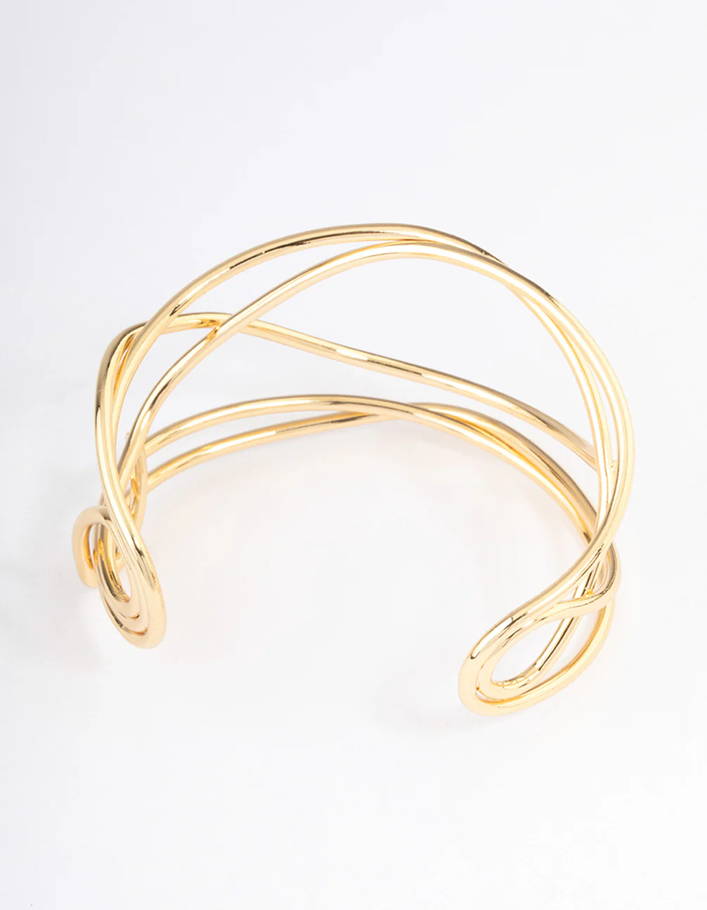 Gold Plated Organic Wire  Bangle - Image 3