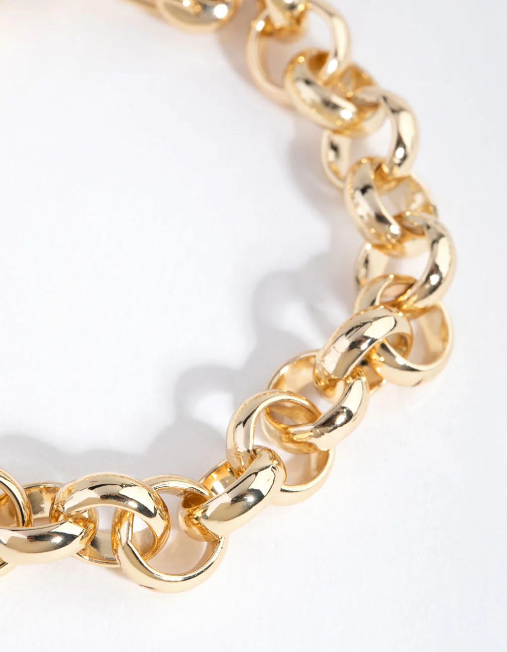 Gold Rolo Chain Bracelet - Image 2
