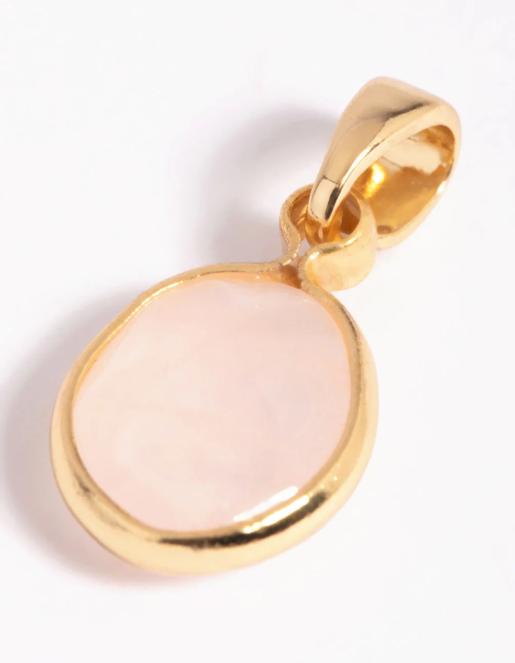 Gold Plated Charm with Rose Quartz - Image 3
