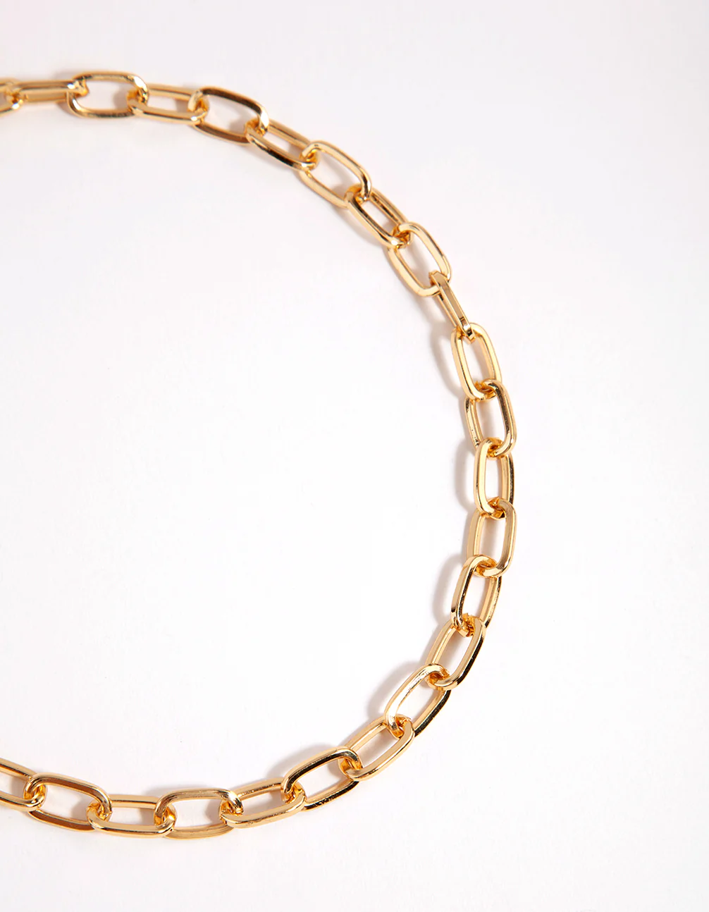 Gold Small Rectangle Link Choker - Image 2