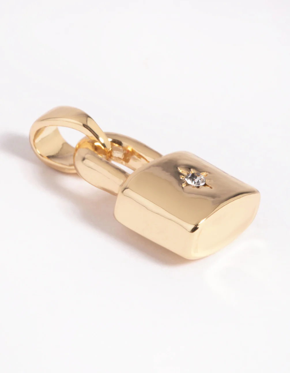 Gold Plated Star Padlock Charm - Image 2