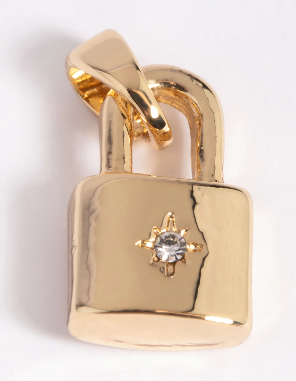 Gold Plated Star Padlock Charm - Image 3