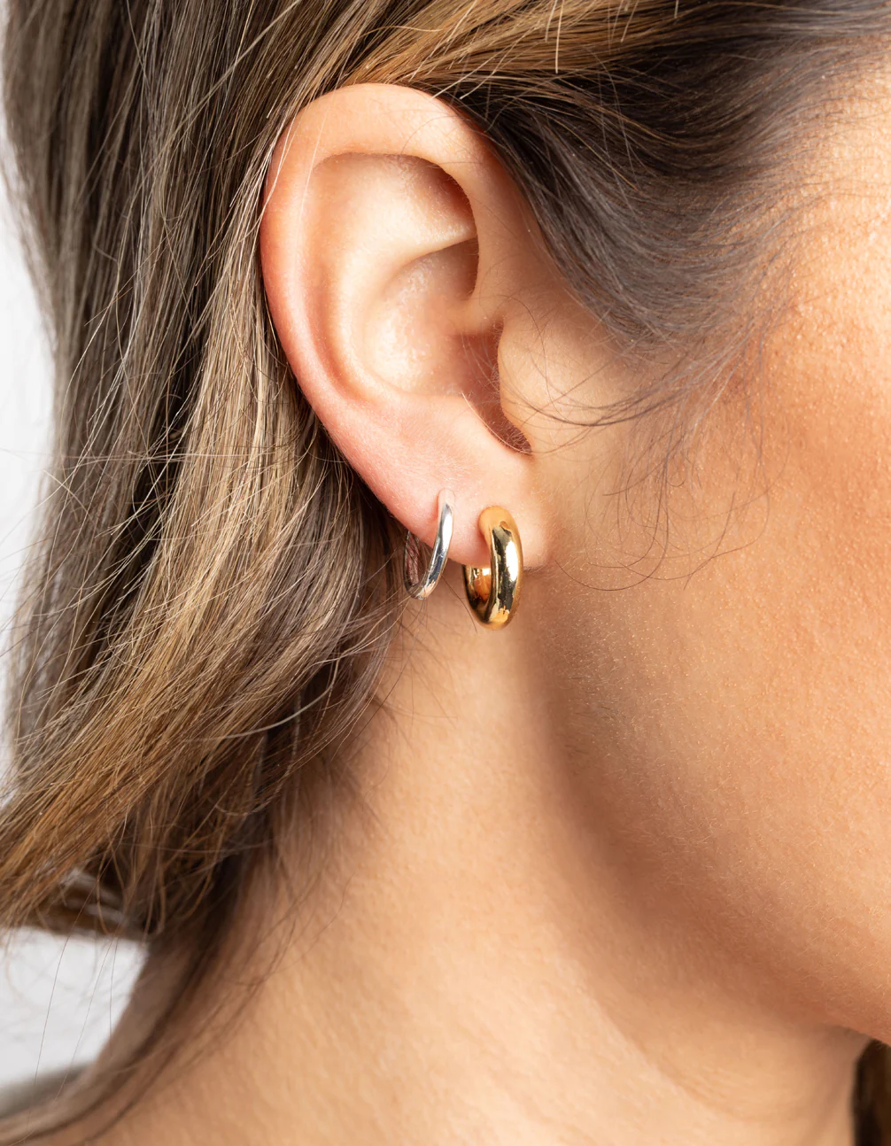 Gold & Silver Plated Hoop Earring Pack - Image 2