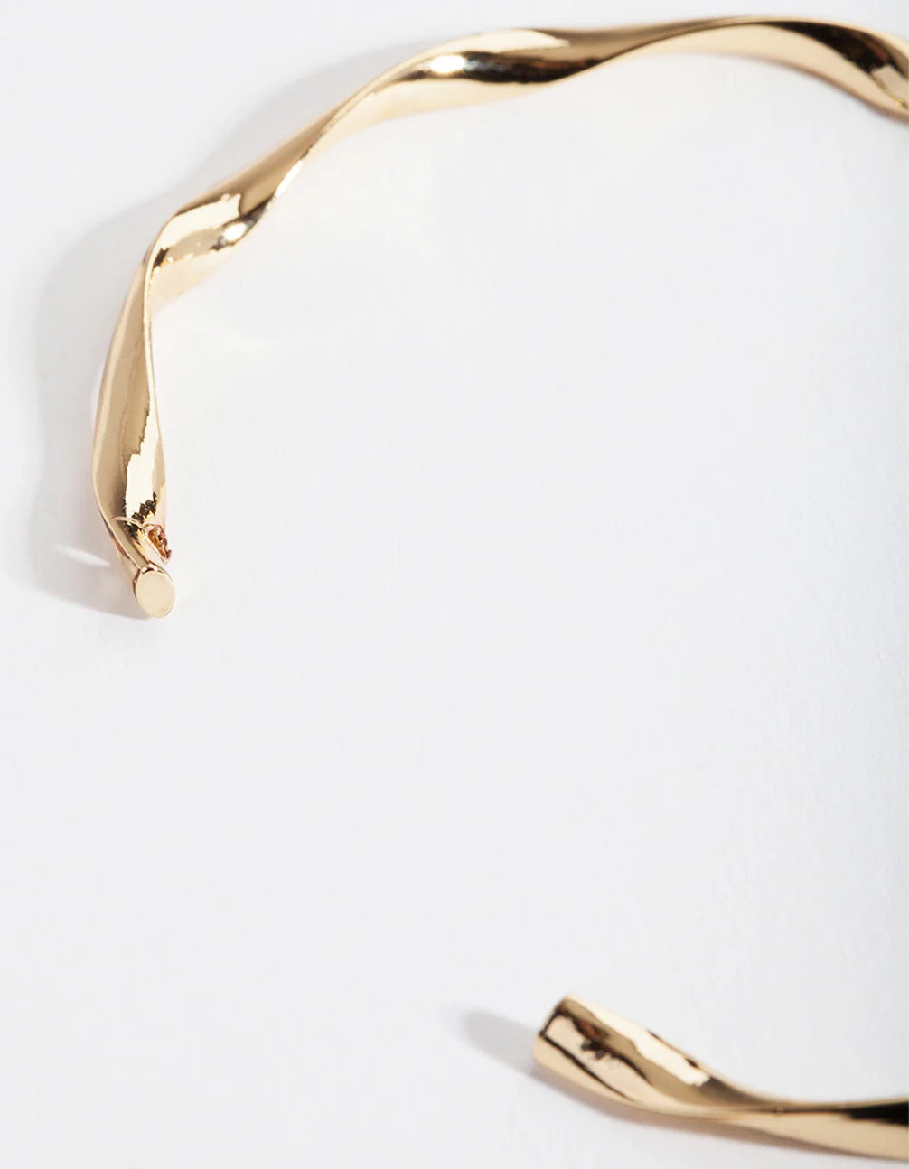 Gold Plated Twist Bangle - Image 3
