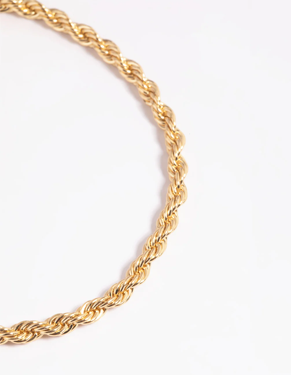 Gold Plated Twisted Chain Anklet - Image 2