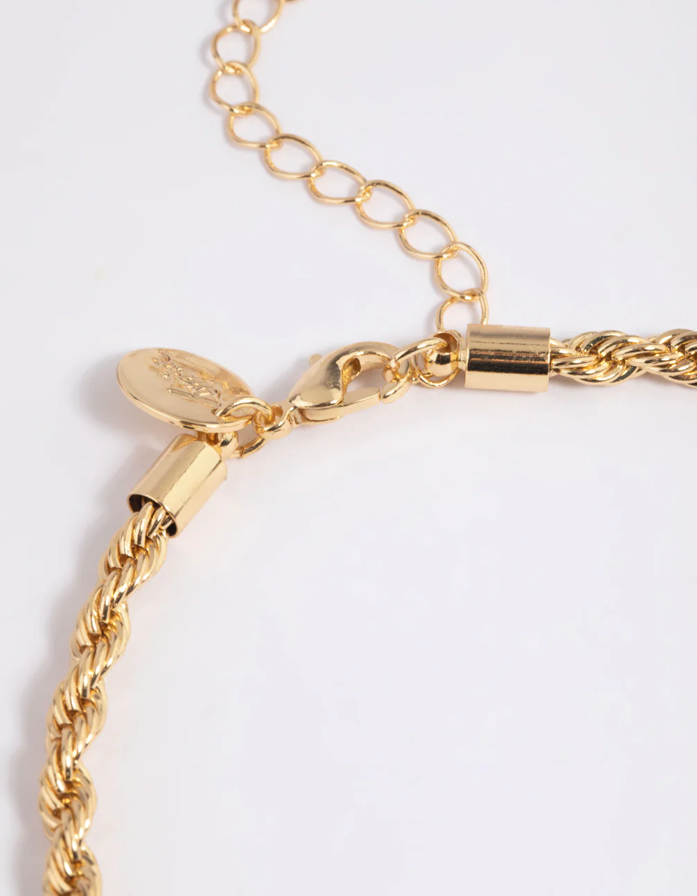 Gold Plated Twisted Chain Anklet - Image 3