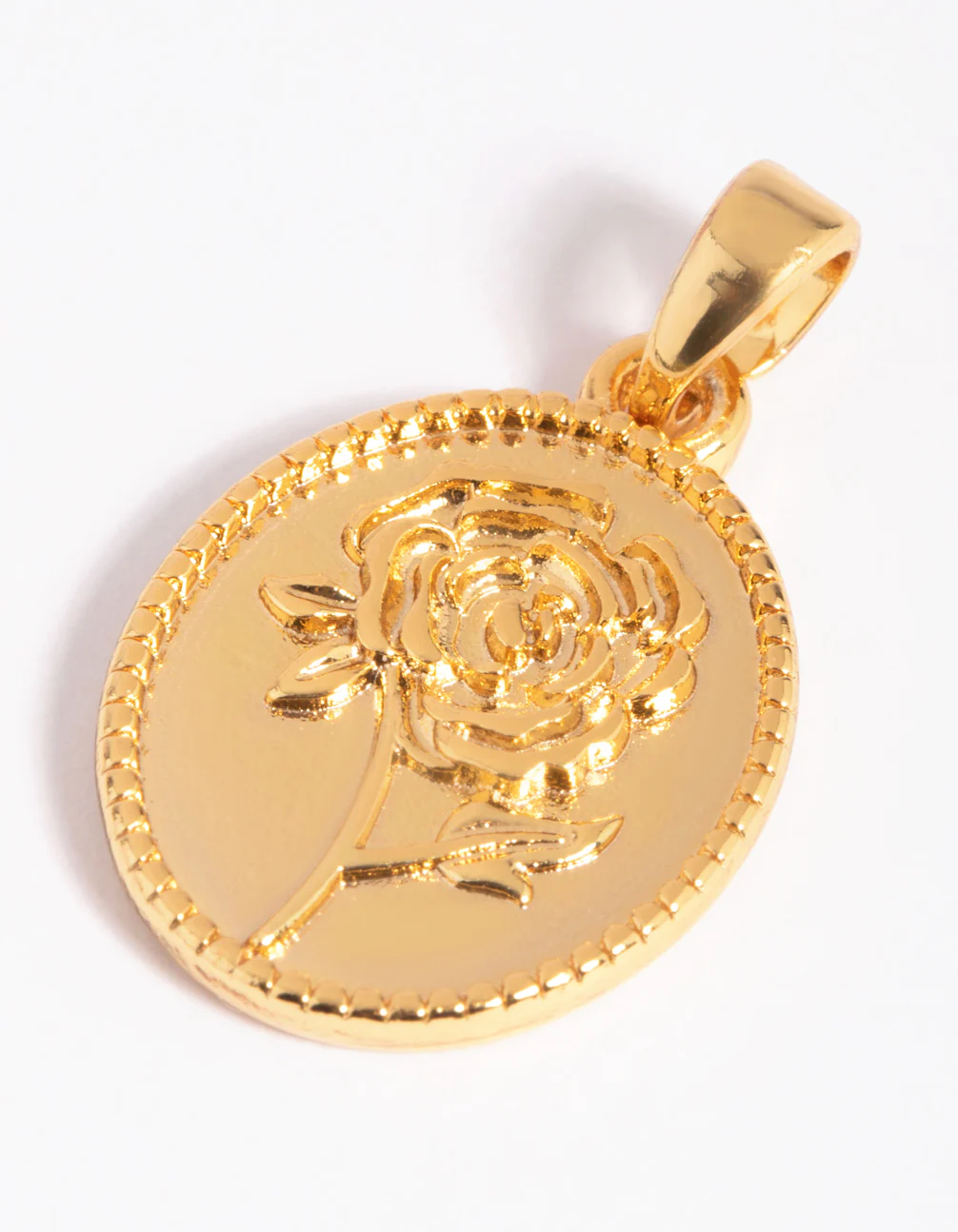 Gold Plated Vintage Flower Charm - Image 3