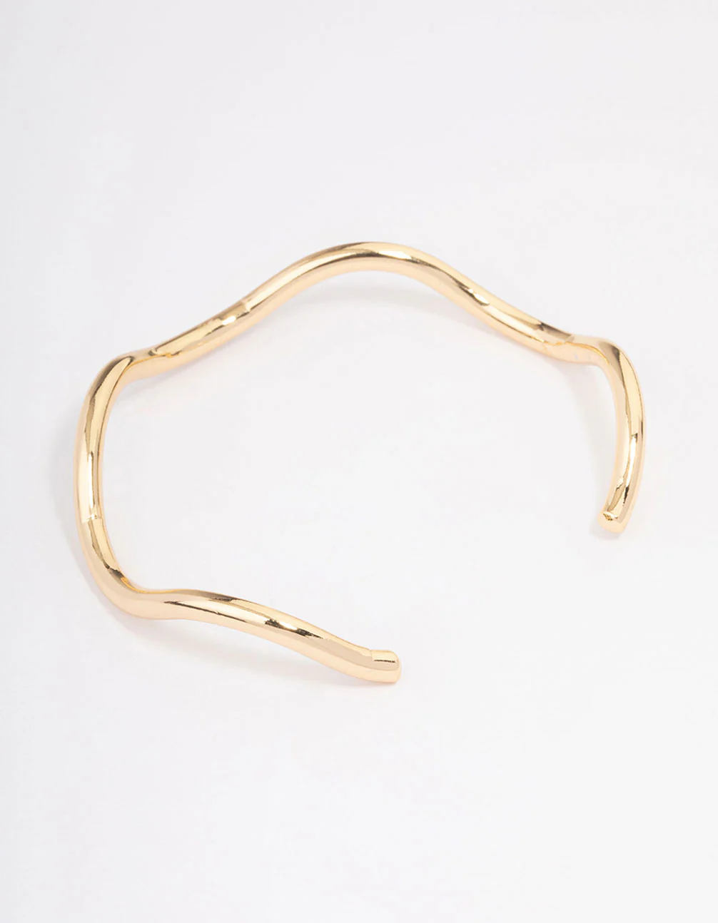 Gold Plated Wavy Wrist Cuff - Image 3