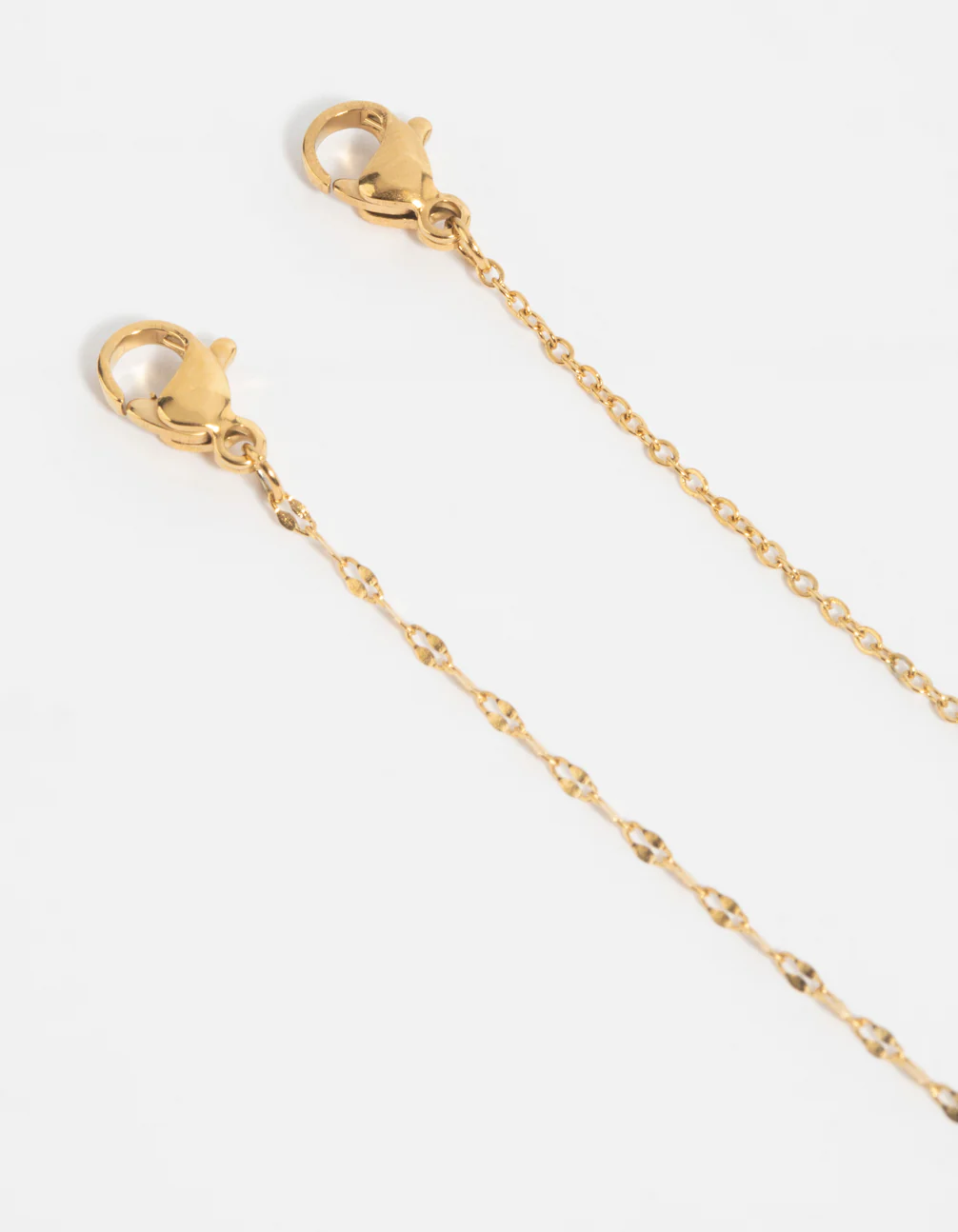 Waterproof Gold Plated Stainless Steel Butterfly Chain Bracelet Set - Image 3