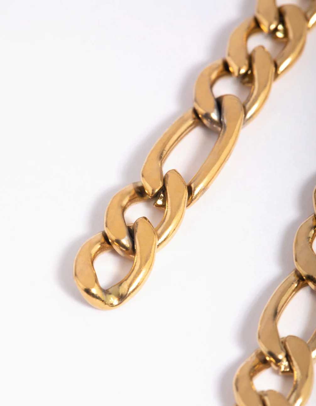 Gold Plated Surgical Steel Chain Drop Earrings - Image 4