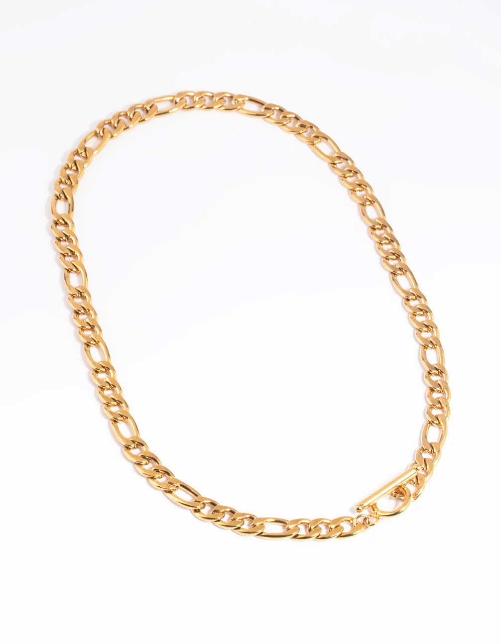 Waterproof Gold Plated Stainless Steel Fob Chain Necklace - Image 2
