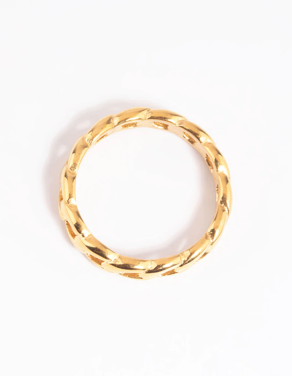 Waterproof Gold Plated Stainless Steel Chain Ring - Image 4