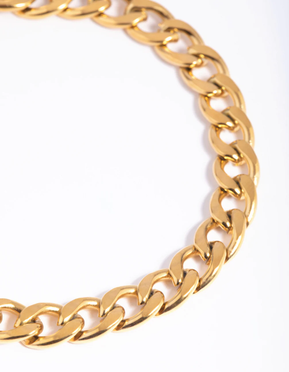 Gold Plated Surgical Steel Curb Chain Bracelet - Image 3