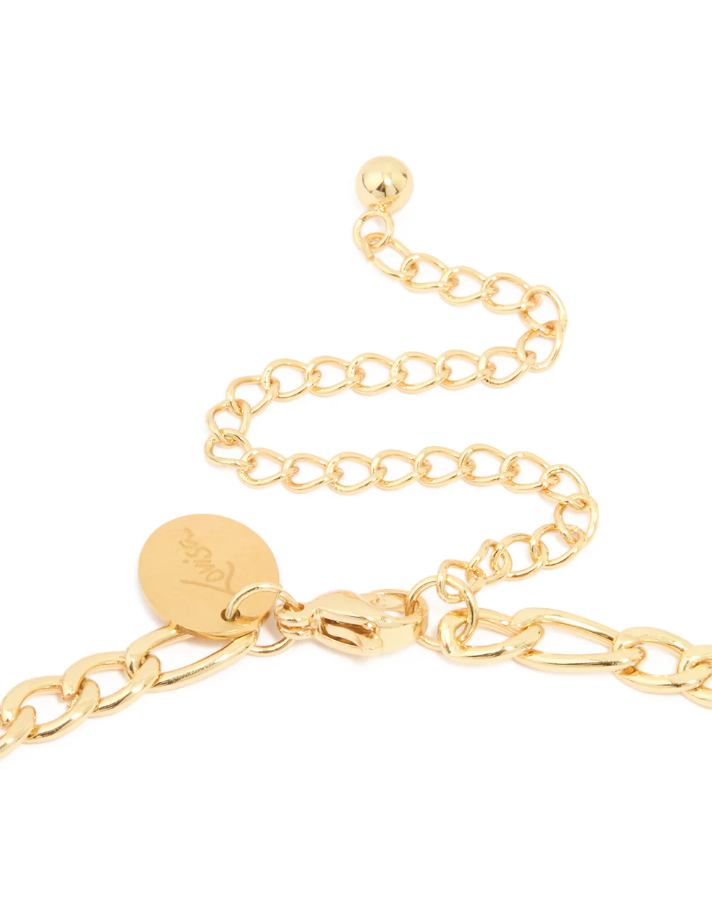 Waterproof Gold Plated Stainless Steel Figaro Necklace - Image 5