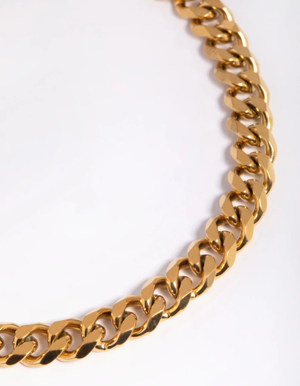 Waterproof Gold Plated Stainless Steel Curb Chain Anklet - Image 2