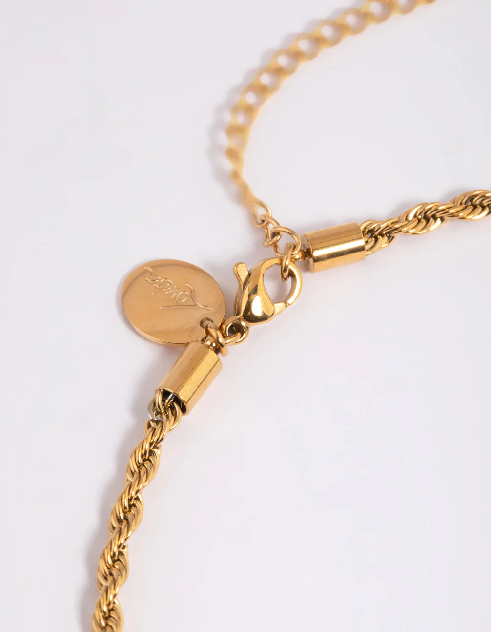 Waterproof Gold Plated Stainless Steel Twisted Chain Necklace - Image 5