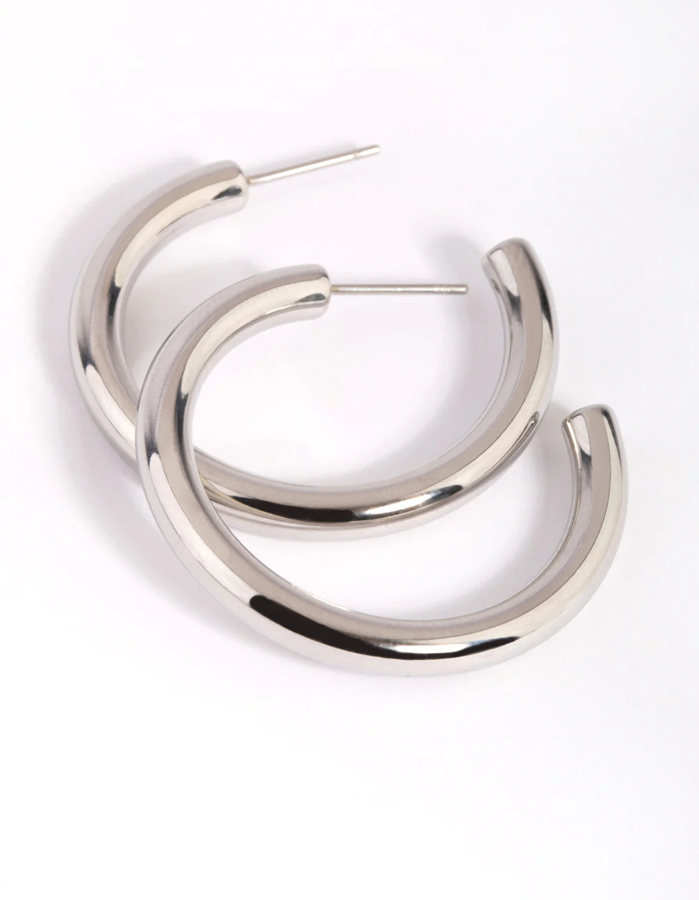 Surgical Steel Hoop Earrings - Image 4