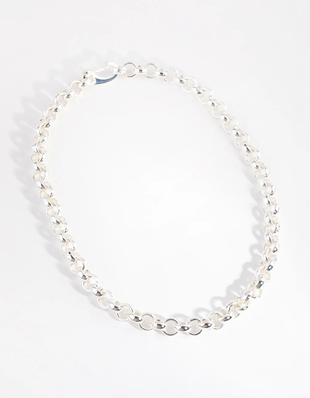 Silver Plated Rolo Chain Necklace - Image 2