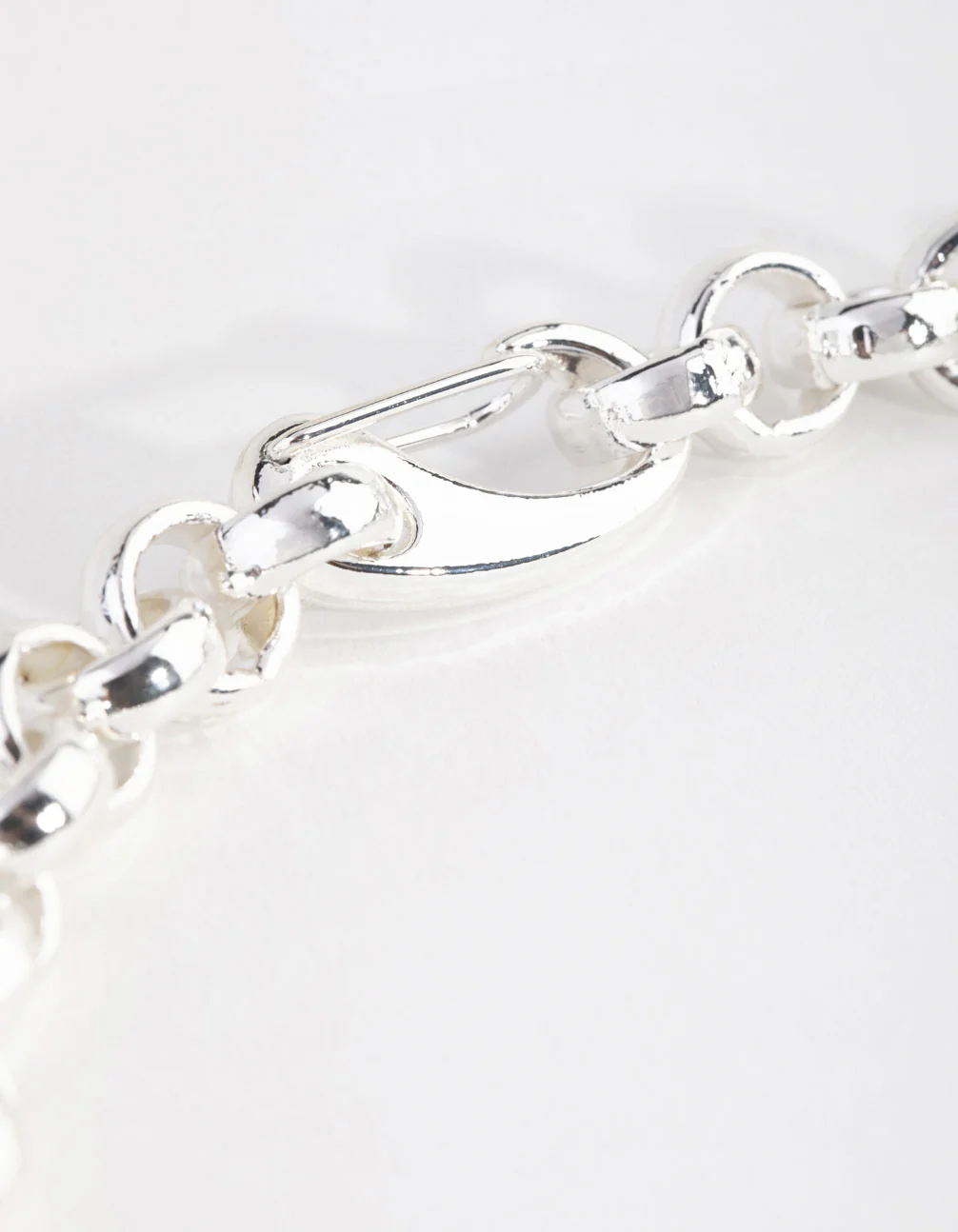 Silver Plated Rolo Chain Necklace - Image 3