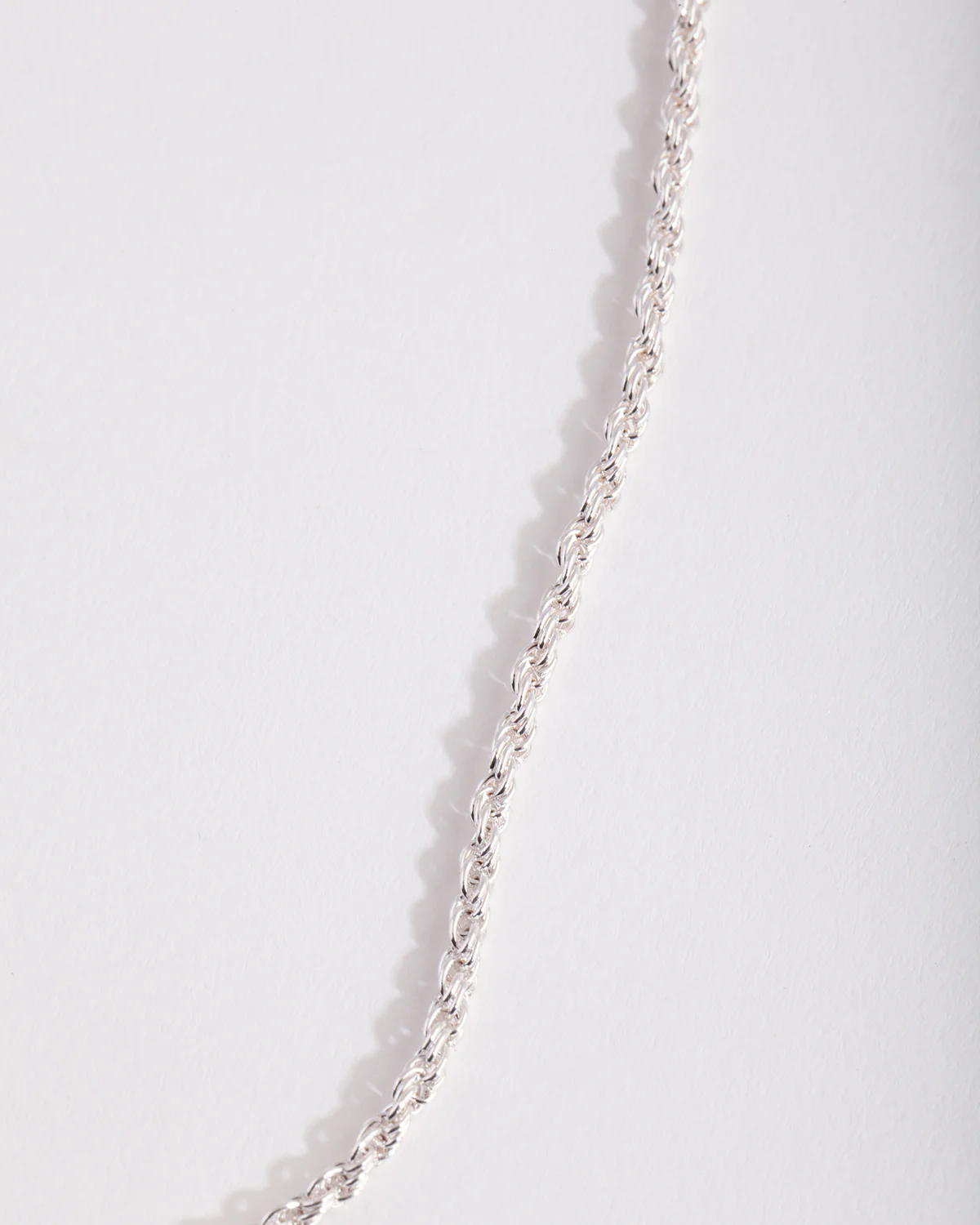 Silver Plated 60cm Rope Chain Necklace - Image 4