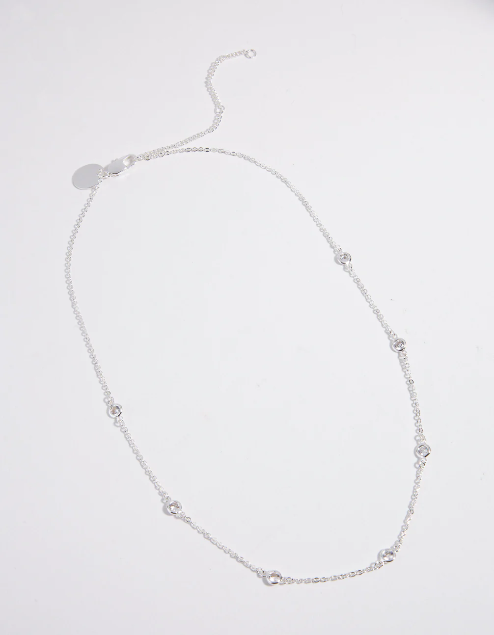 Silver Seven Crystal Necklace - Image 2